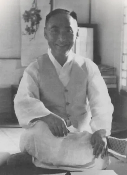 작업 중인 제당 배렴 선생