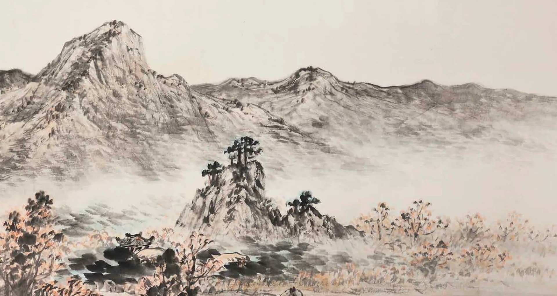 제당 배렴 산수화